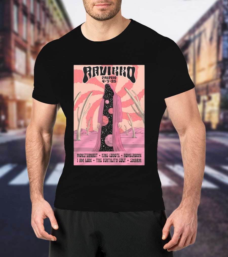 Ravikko Primio Monsternaut King Coyote Homegrown I Am Low The Fertility Cult Swarm Desert 4 7 26 T-Shirt