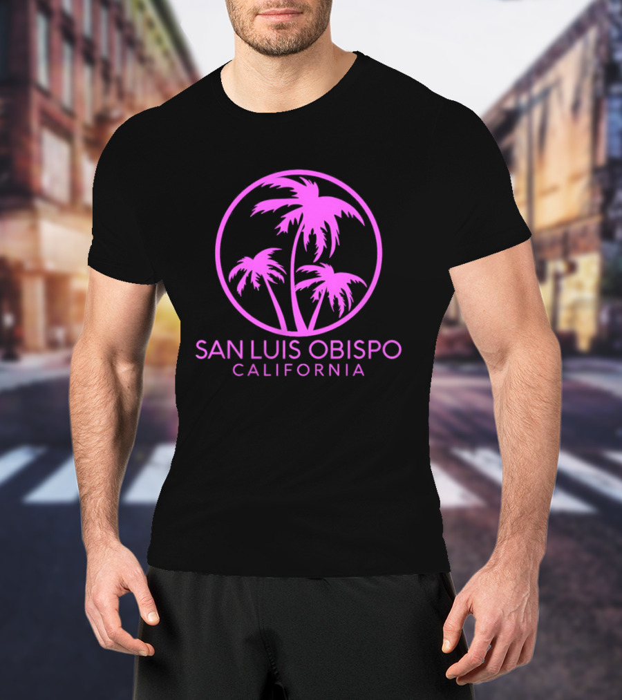 San Luis Obispo California Coconut Trees Pismo Beach Palms T-Shirt