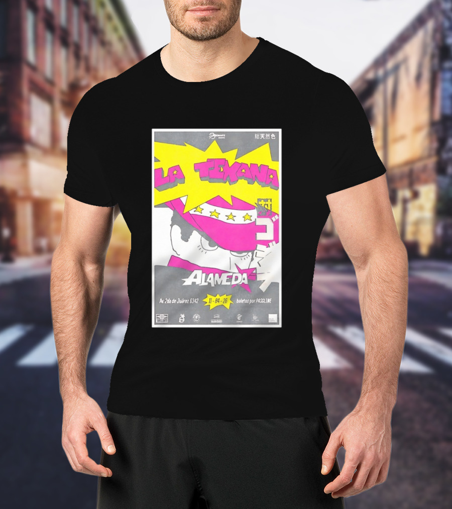 La Texana Alameda Tour April 11 2026 Puebla Mexico Av 2da De Juárez 6342 Boletos Por Passline T-Shirt