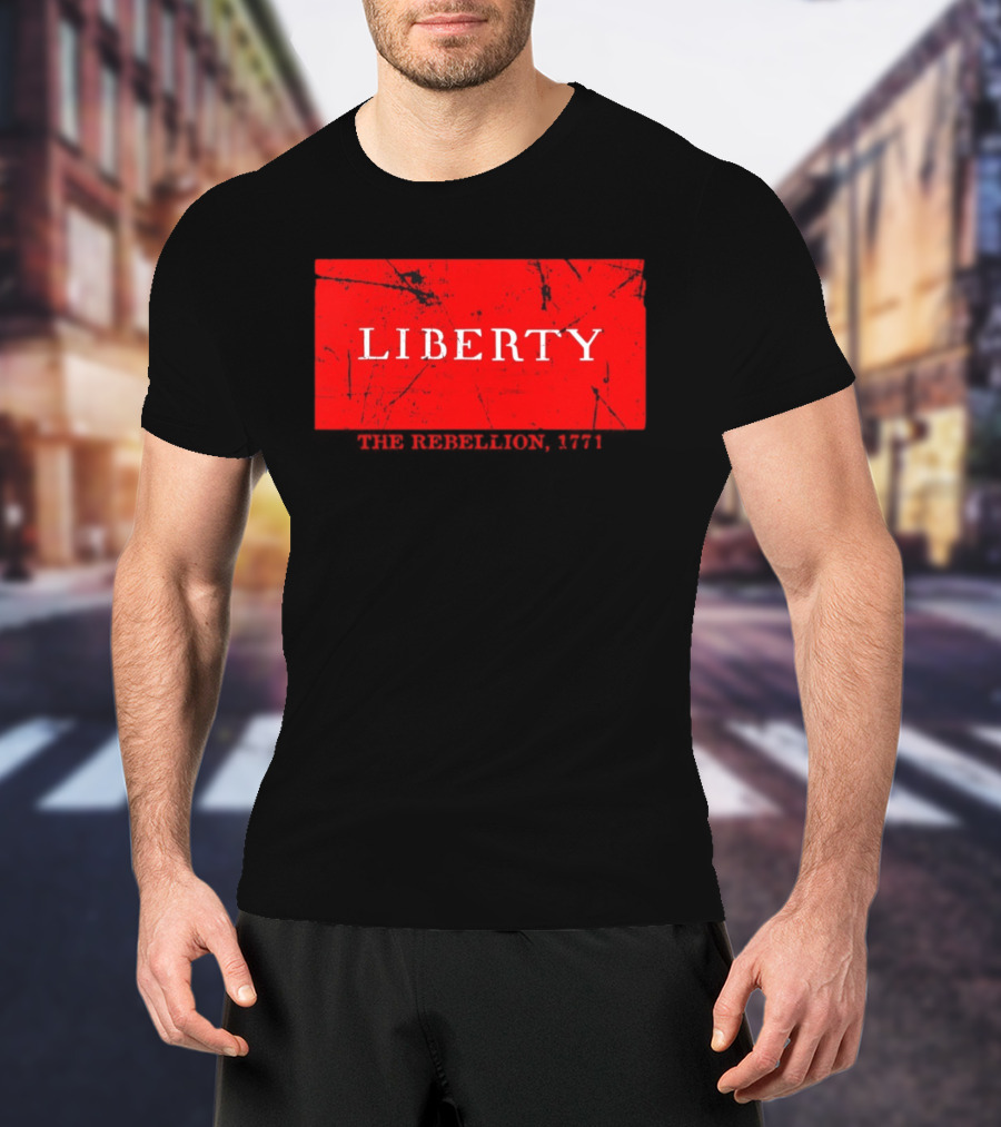 Liberty The Rebellion 1771 Red Distressed Look T-Shirt