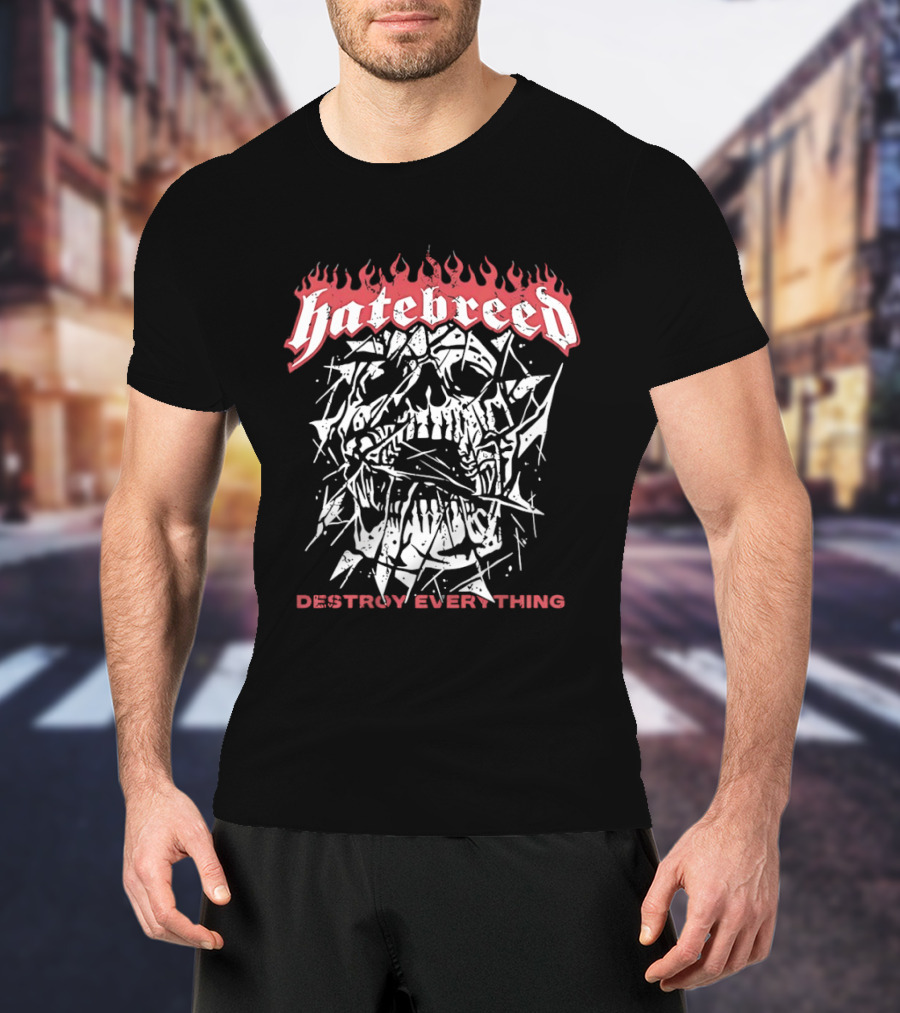 Hatebreed Skull Destroy Everything Hardcore T-Shirt