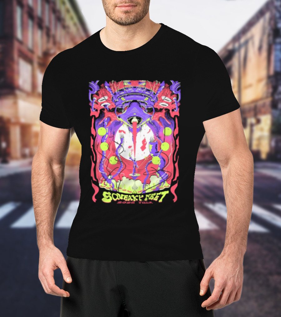 Squeaky Feet Tour 2026 Psychedelic T-Shirt
