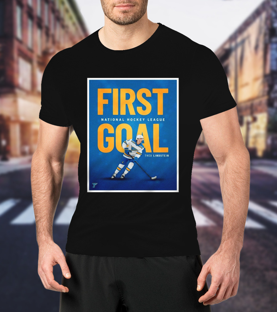 St Louis Blues First Goal National Hockey League Theo Lindstein T-Shirt