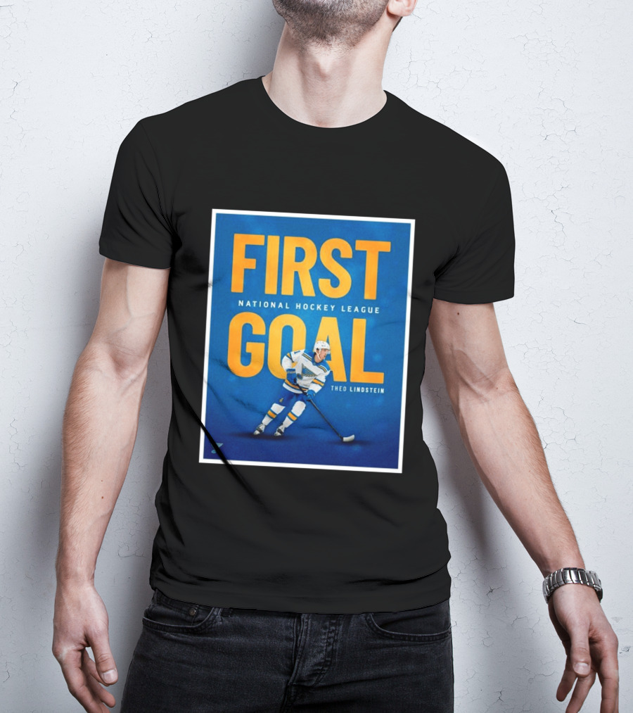 St Louis Blues First Goal National Hockey League Theo Lindstein T-Shirt