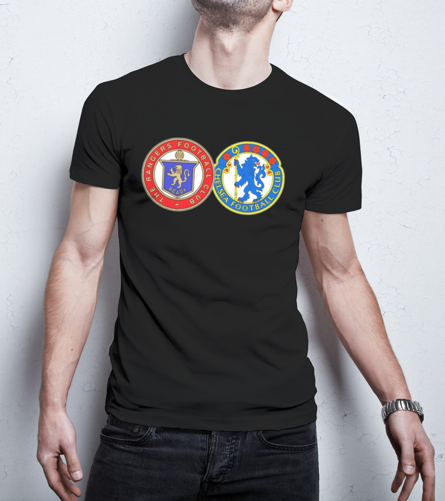 The Rangers Football Club Ready X Chelsea Football Club Lion Collaboration T-Shirt