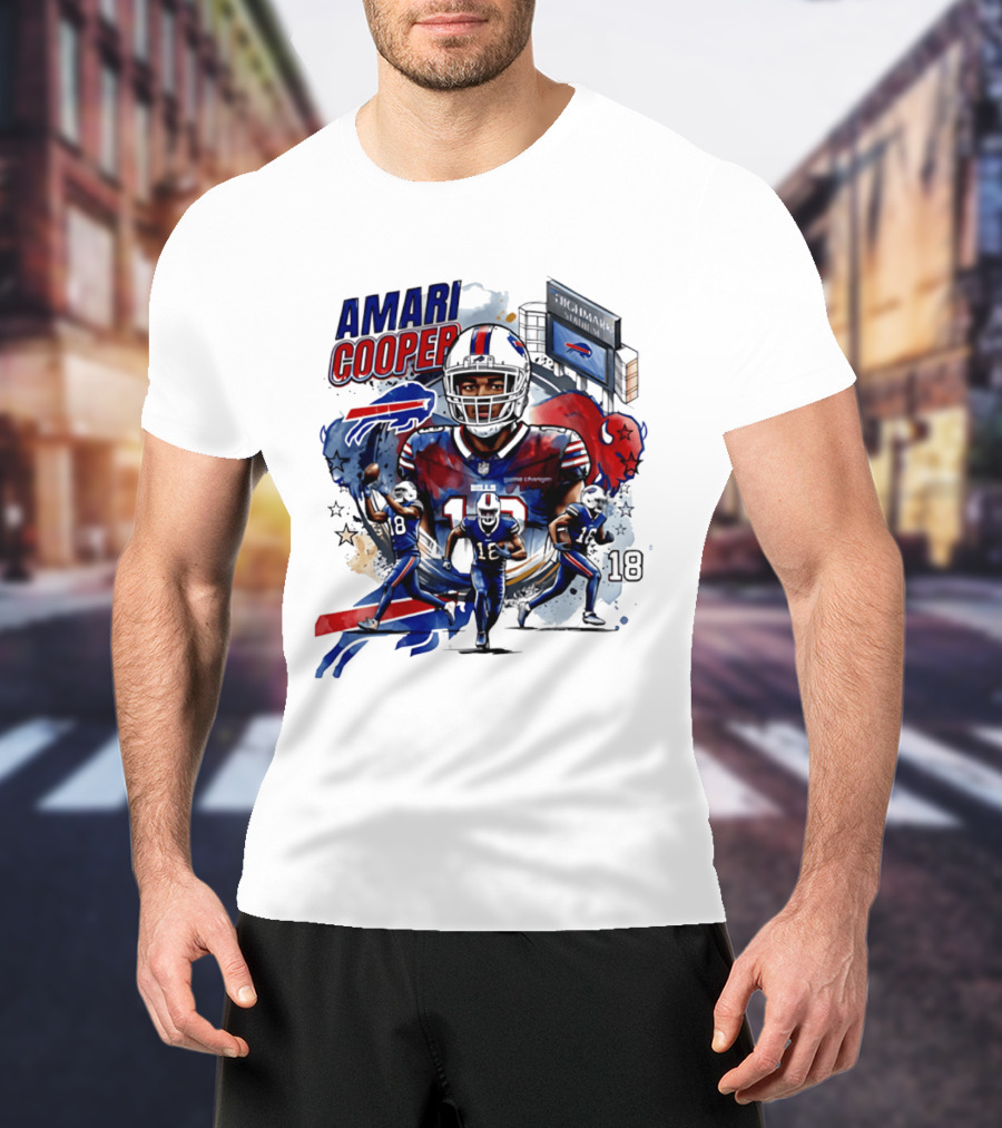 Amari Cooper Football 18 Stadium Buffalo Bills T-Shirt