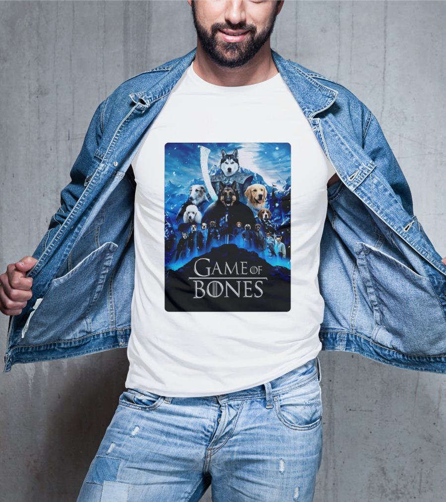Game Of Bones Dogs Adventure With Thrones And Winter Canines T-Shirt