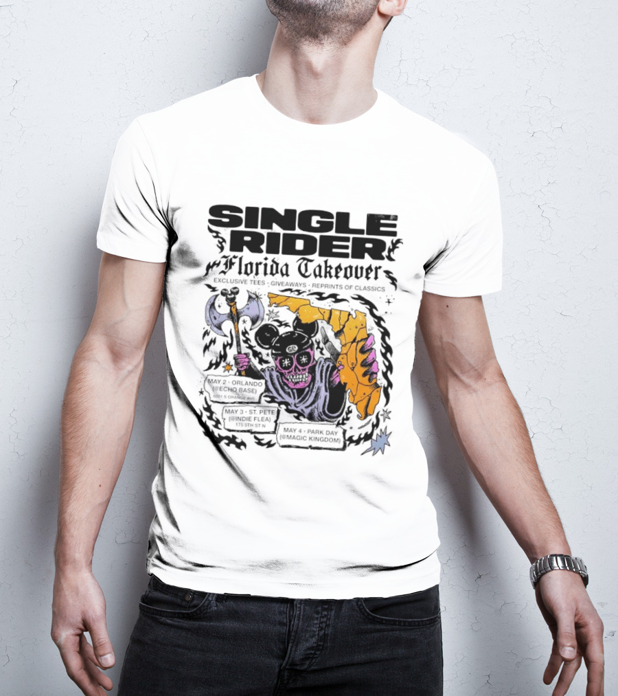 SINGLE RIDER Florida Takeover Exclusive Collectible Limited Edition T-Shirt