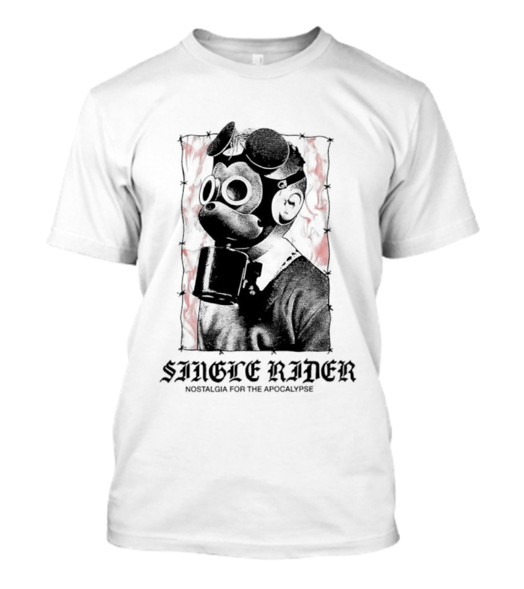 Smoke Rides Walt Disney's Gas Mask Nostalgia For The Apocalypse Halloween T-Shirt
