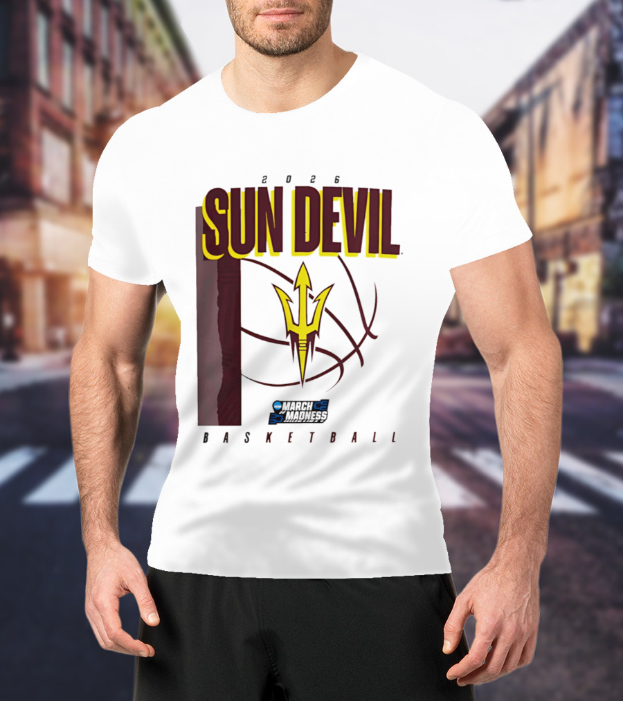 Arizona State Sun Devil Basketball March Madness 2026 T-Shirt