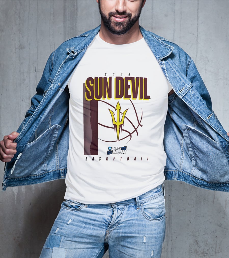 Arizona State Sun Devil Basketball March Madness 2026 T-Shirt