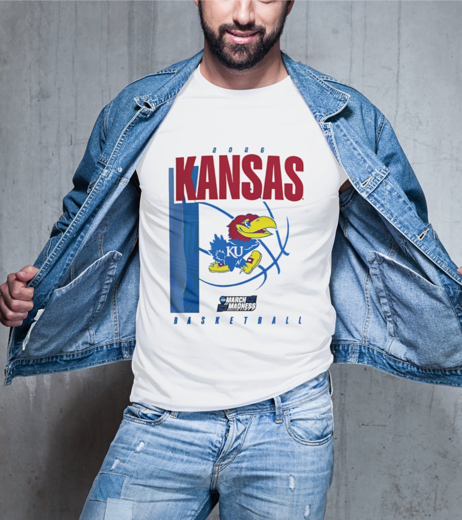 Kansas Jayhawks 2026 NCAA March Madness Basketball T-Shirt