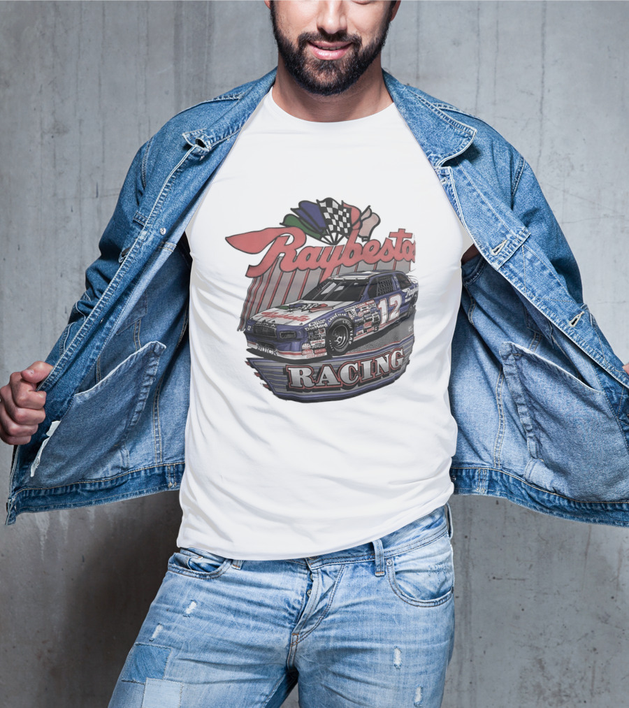 Raybestos Racing 1991 Car No. 12 Checkered Flags T-Shirt