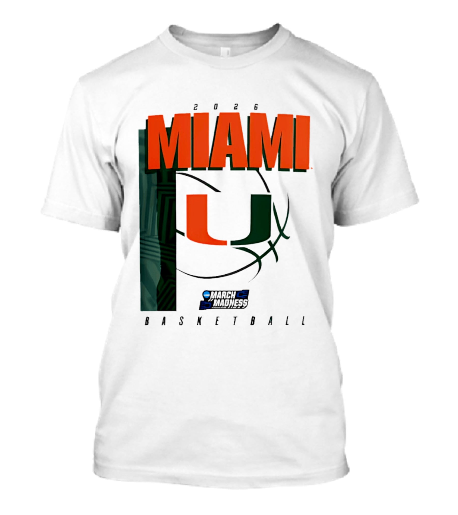 2026 Miami Hurricanes March Madness Basketball NCAA T-Shirt