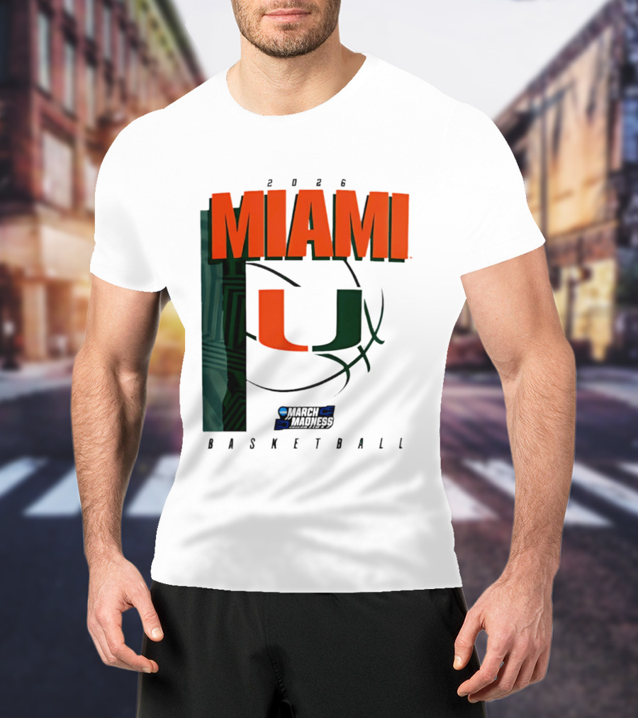 2026 Miami Hurricanes March Madness Basketball NCAA T-Shirt