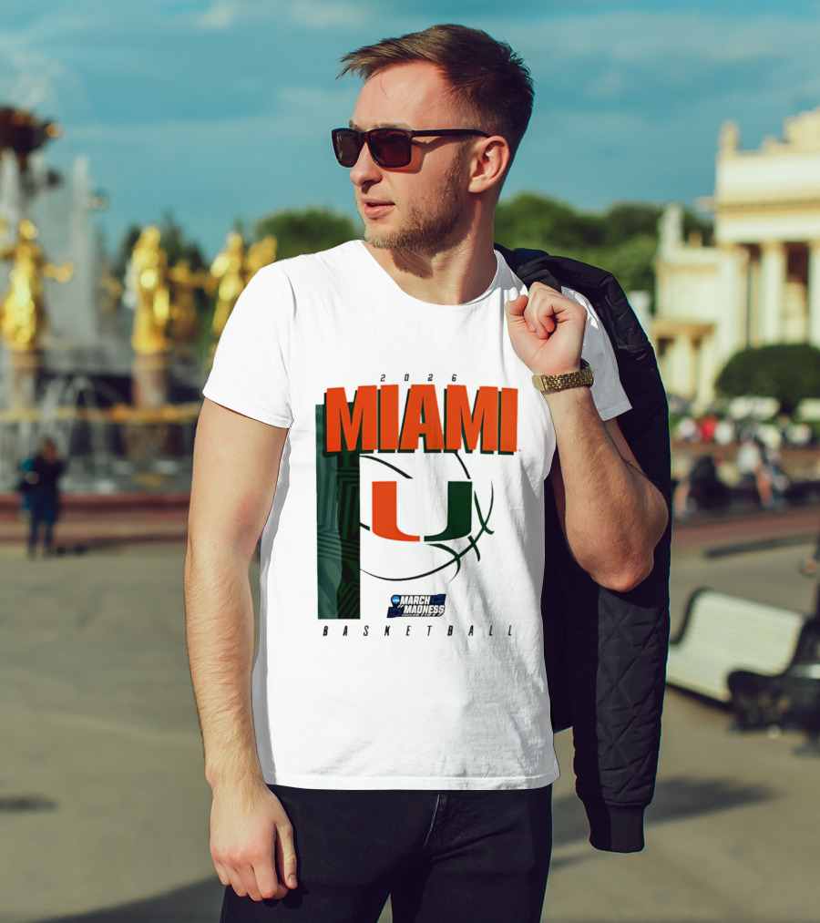 2026 Miami Hurricanes March Madness Basketball NCAA T-Shirt