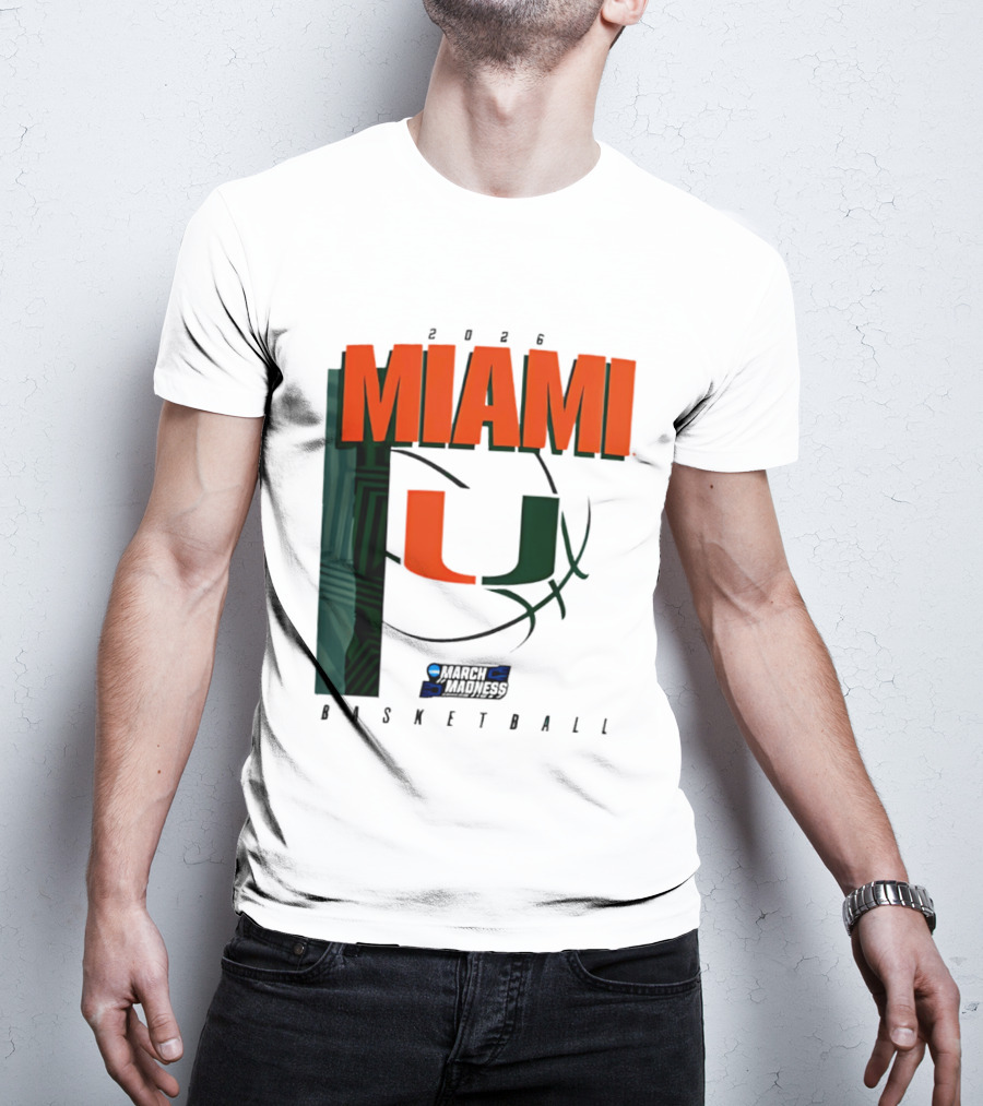 2026 Miami Hurricanes March Madness Basketball NCAA T-Shirt