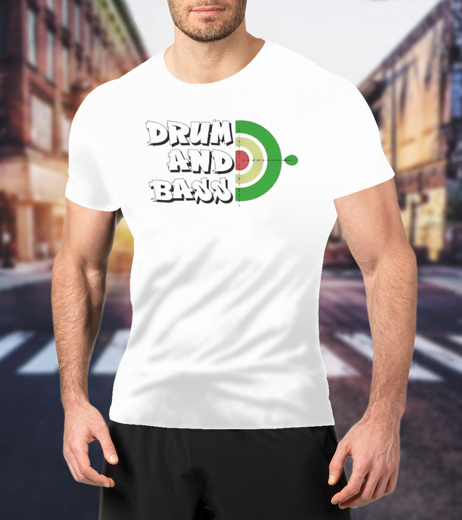 Drum And Bass Reggae Target Green Yellow Red T-Shirt