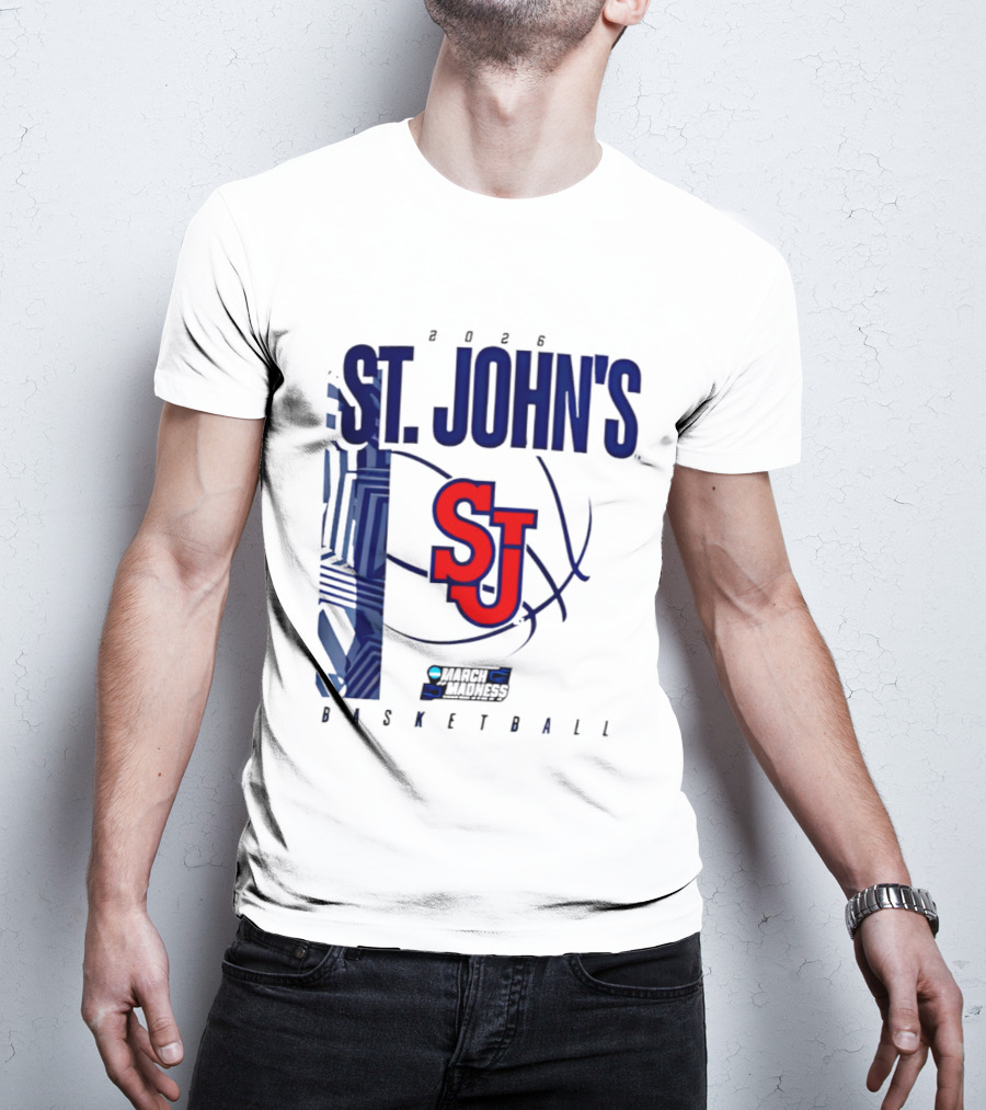 St. John's Red Storm NCAA 2026 March Madness Basketball SJ T-Shirt