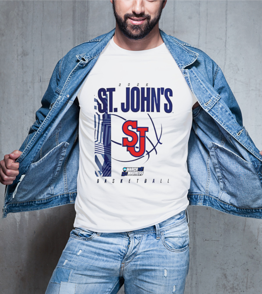 St. John's Red Storm NCAA 2026 March Madness Basketball SJ T-Shirt