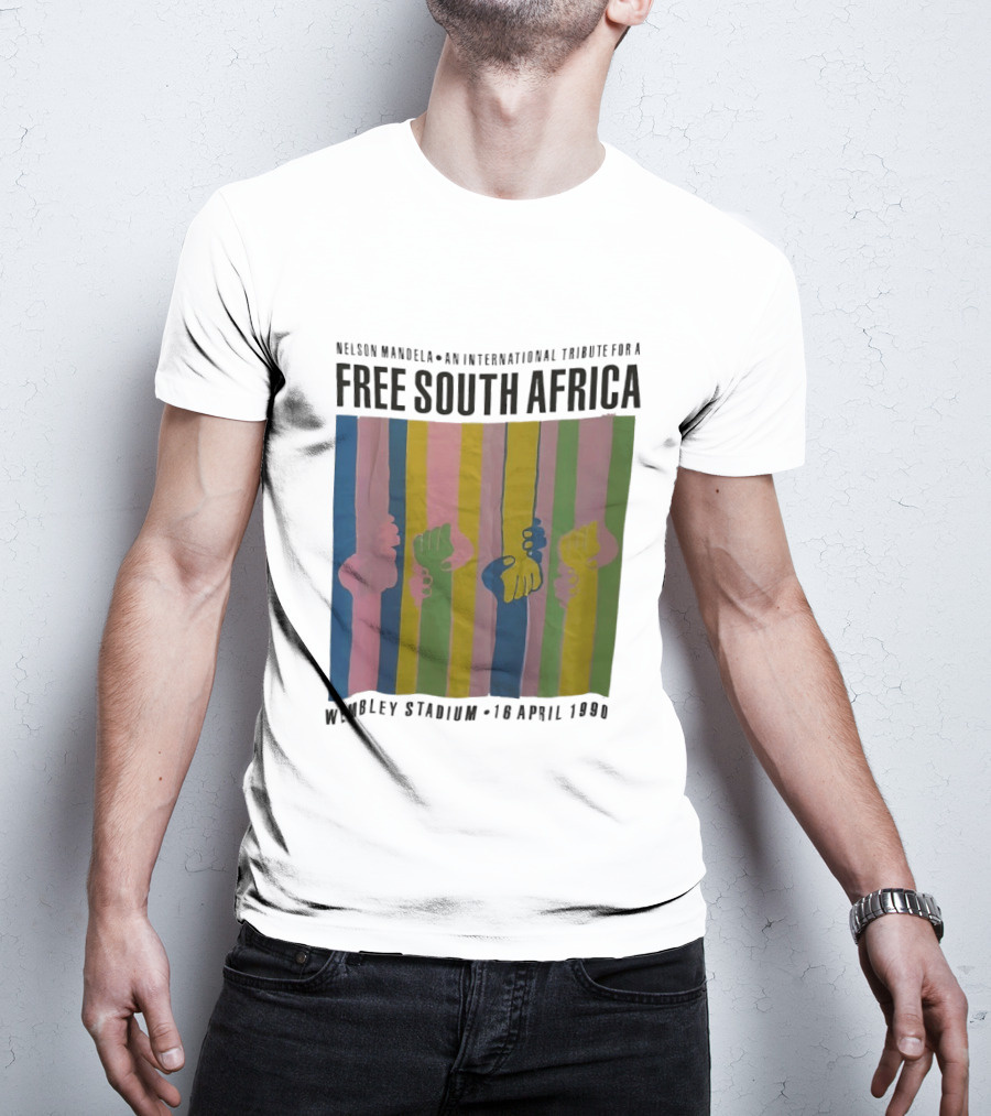 Nelson Mandela An International Tribute For A Free South Africa Wembley Stadium 10 April 1990 T-Shirt