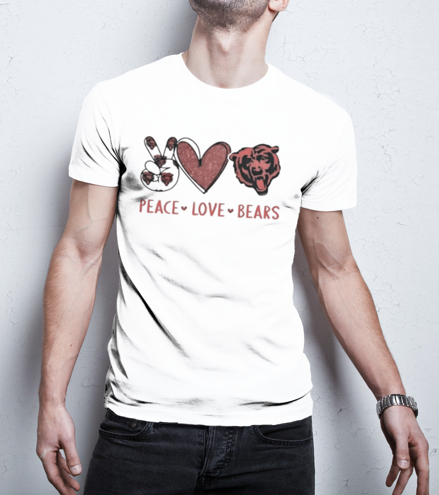 Peace Love Chicago Bears T-Shirt