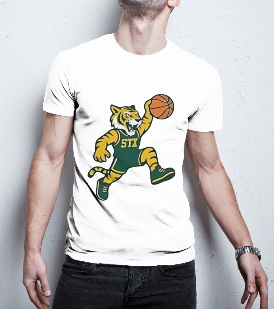 Northern Michigan Wildcats Basketball STX Tiger Dunking T-Shirt