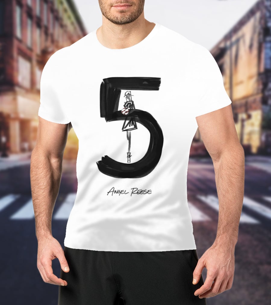 Angel Reese 5 Chicago Sky Basketball T-Shirt