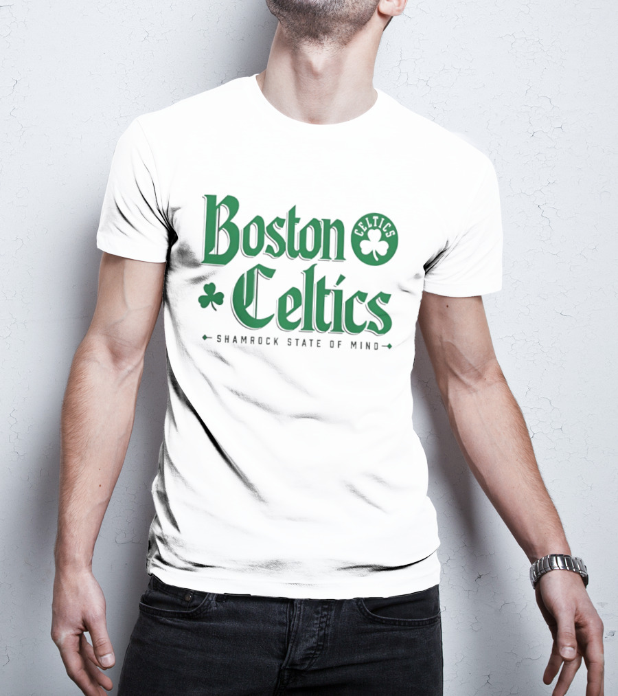 Boston Celtics Shamrock State Of Mind St Patrick's Day T-Shirt