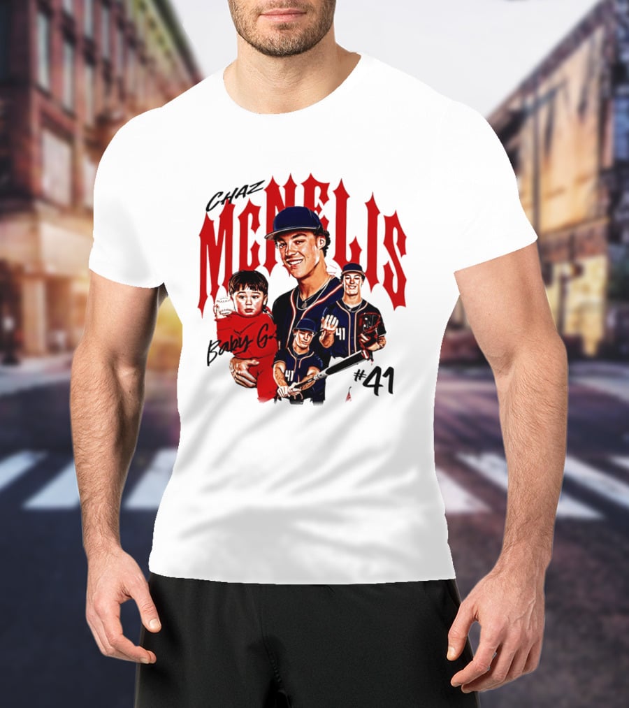 Chaz McNelis Baby G Arizona Baseball Player #41 Collage T-Shirt
