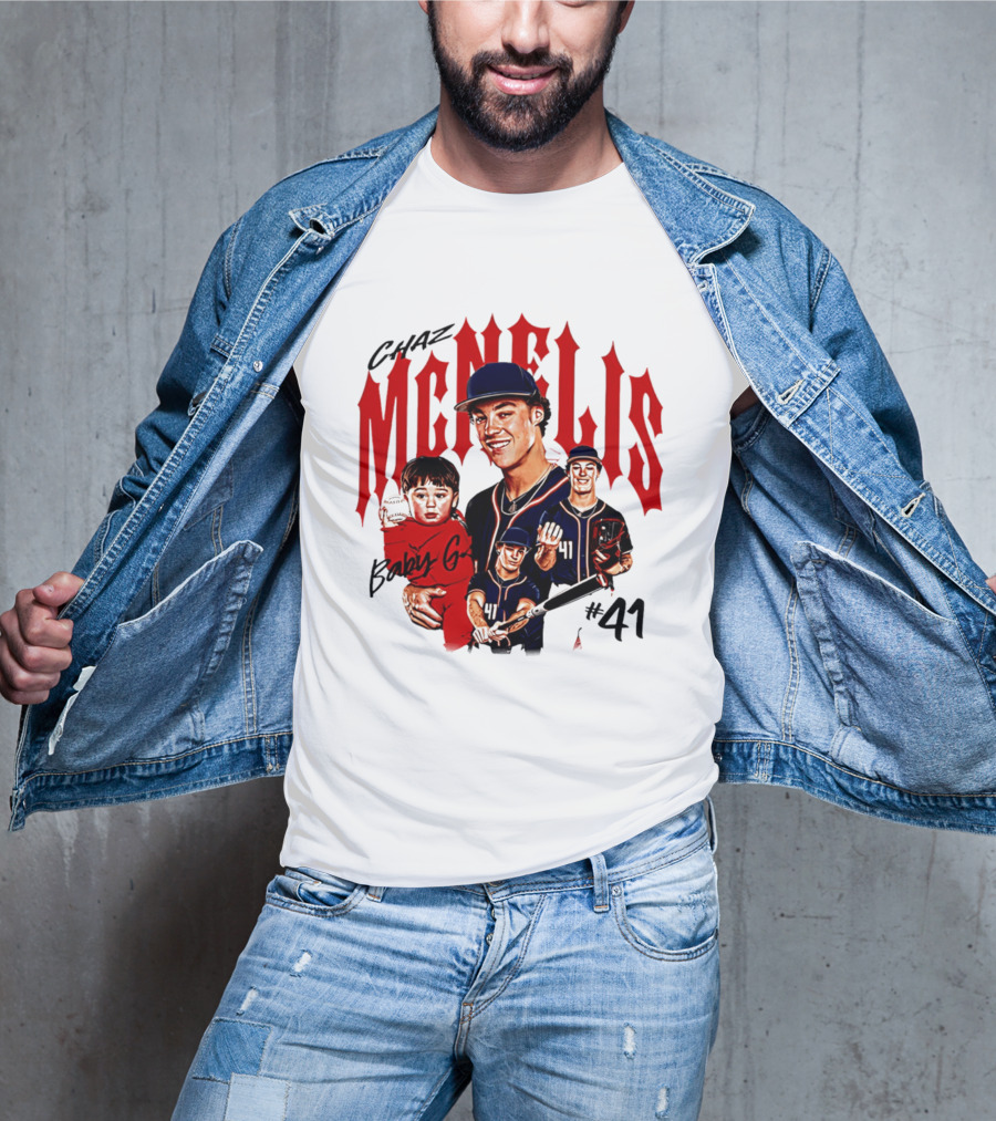 Chaz McNelis Baby G Arizona Baseball Player #41 Collage T-Shirt