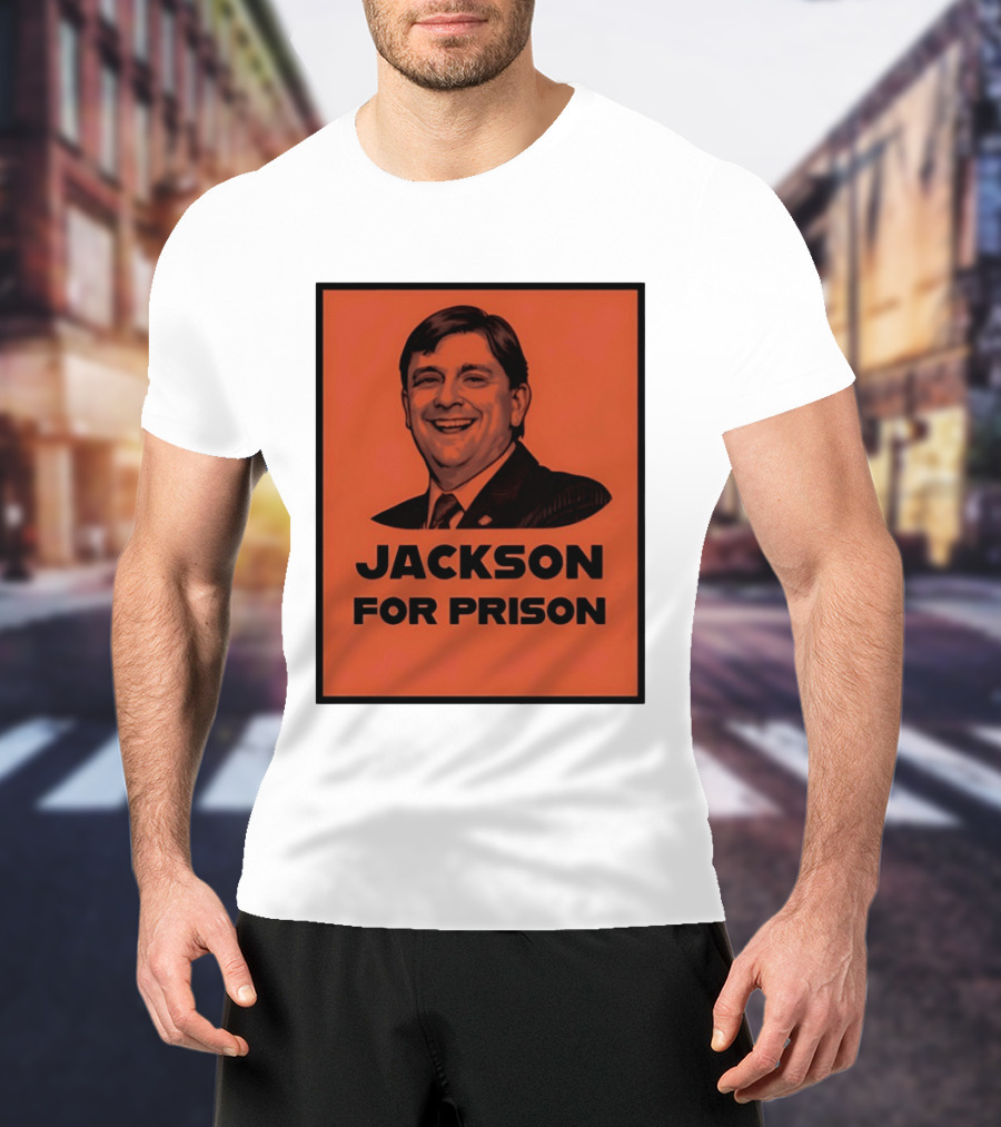 Jackson For Prison Political Satire Red T-Shirt