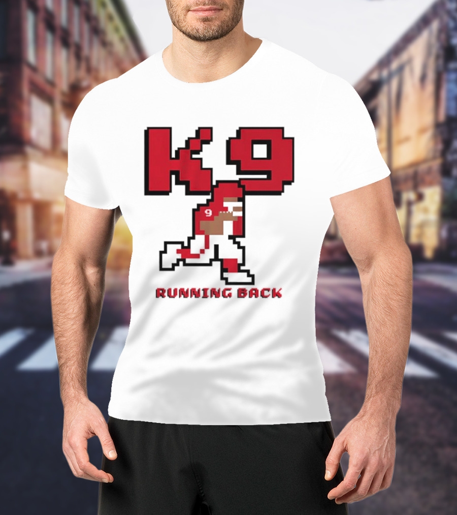 Kenneth Walker III K9 Running Back Pixel Art Kansas City Chiefs T-Shirt