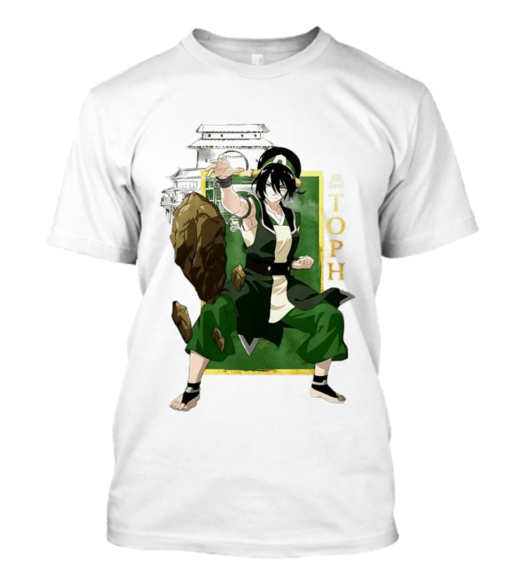 Toph Beifong Earthbending Avatar Character Art With Ba Sing Se T-Shirt