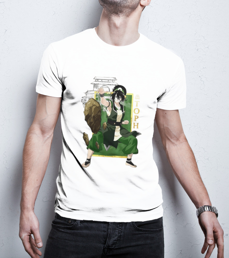 Toph Beifong Earthbending Avatar Character Art With Ba Sing Se T-Shirt