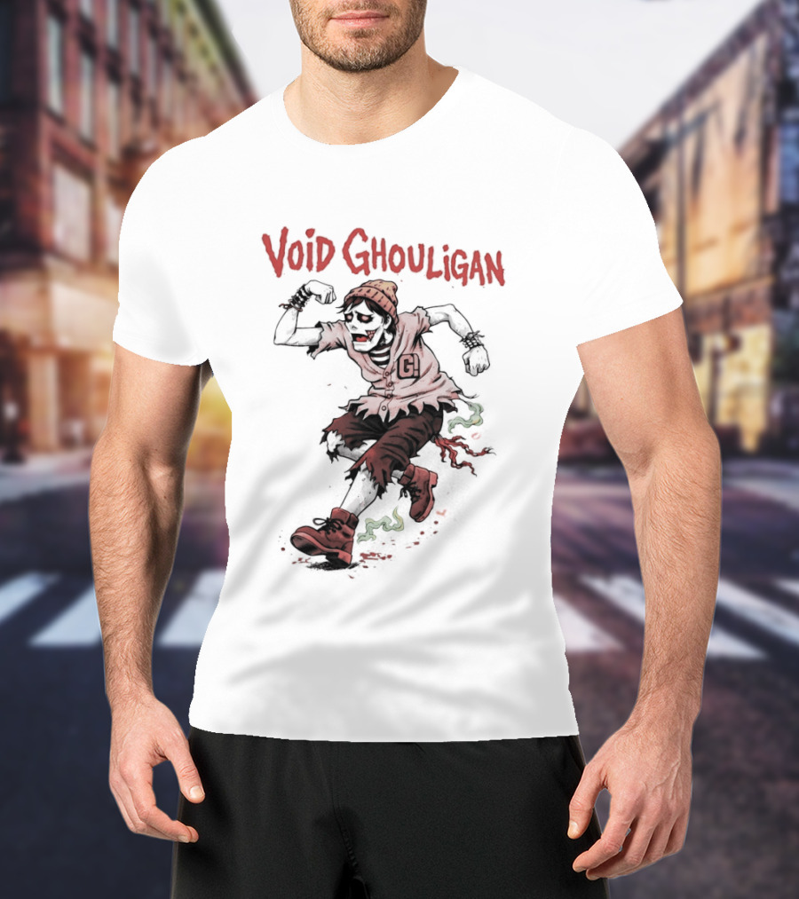 Void Ghouligan Zombie Halloween Character Running T-Shirt