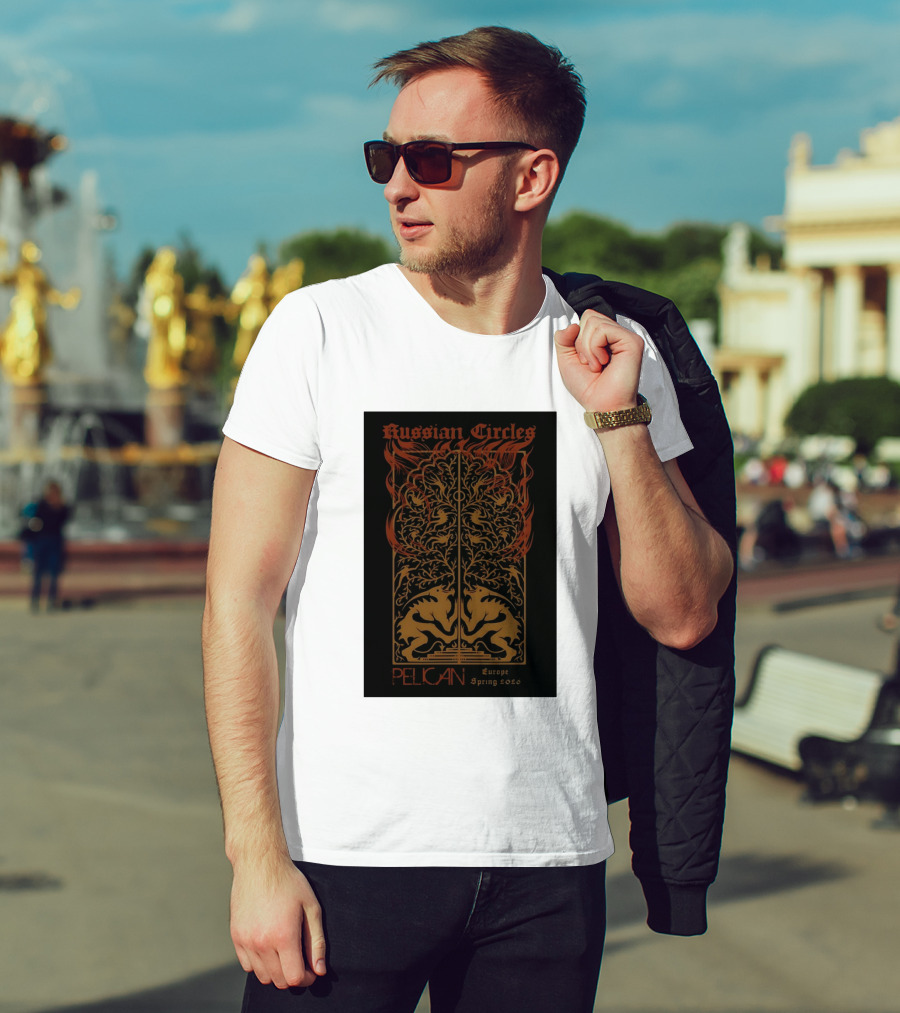 Russian Circles Pelican Europe Spring 2026 Tour Fantasy Artistry T-Shirt
