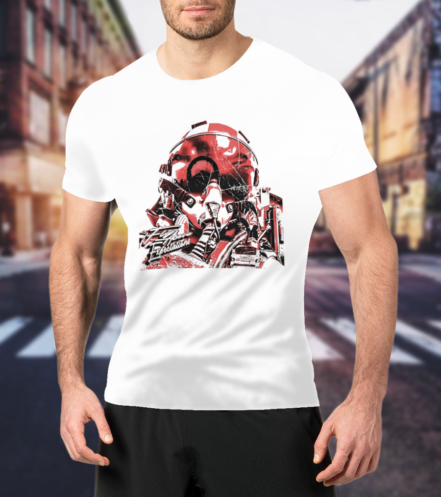 Fly As Eli Fly Above Expectations Fighter Pilot Helmet T-Shirt