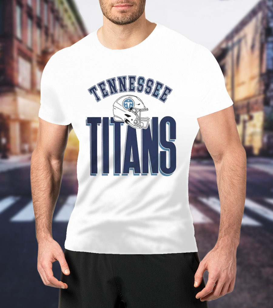 Tennessee Titans Helmet Gameday Couture Fierce Focus Relaxed Fit T-Shirt