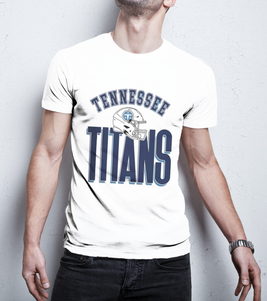 Tennessee Titans Helmet Gameday Couture Fierce Focus Relaxed Fit T-Shirt