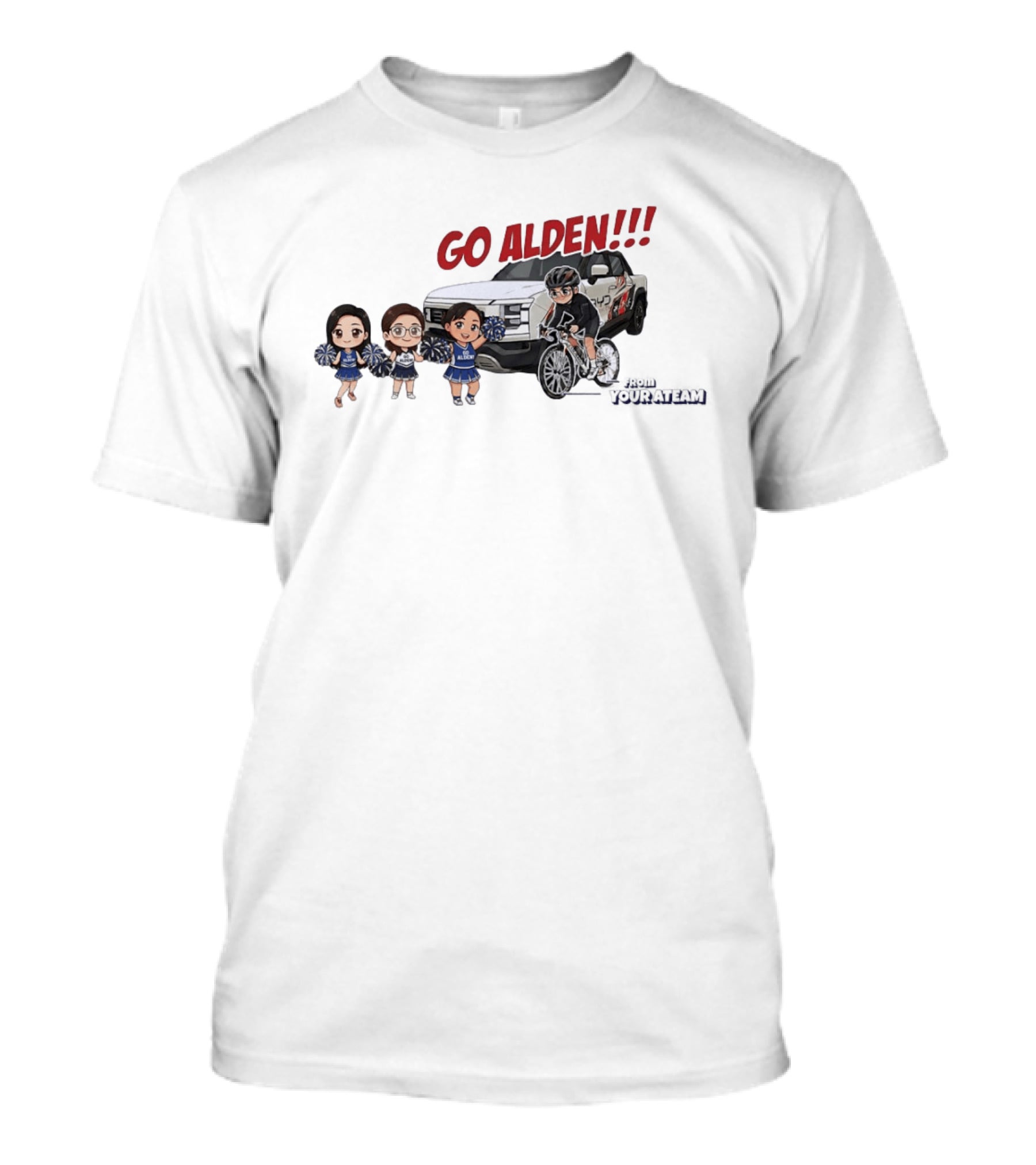 Go Alden From Your Ateam Cheerleader And Cyclist Adventure T-Shirt