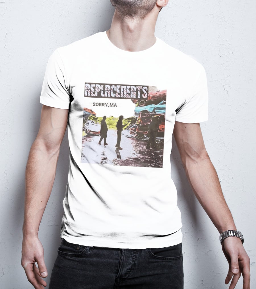 Replacements Sorry Ma Forgot To Take Out The Trash Album Cover Rustic Junkyard Scene T-Shirt