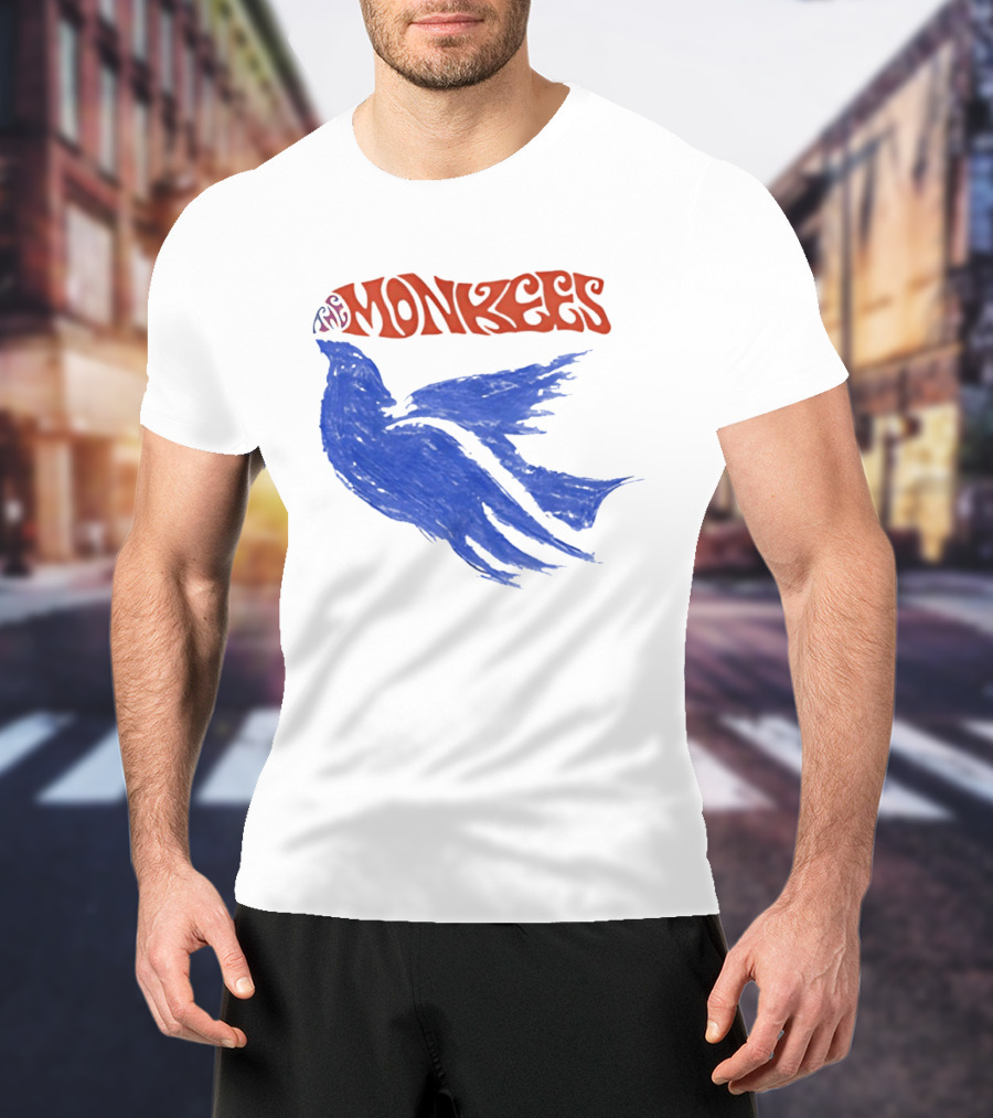 Monkees Psychedelic Dove Rock Band Iconography T-Shirt
