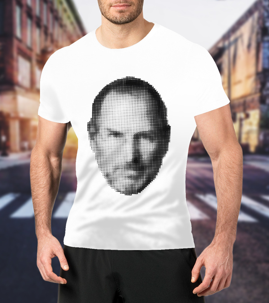 Thinking Differently Steve Jobs Portrait Dot Matrix T-Shirt
