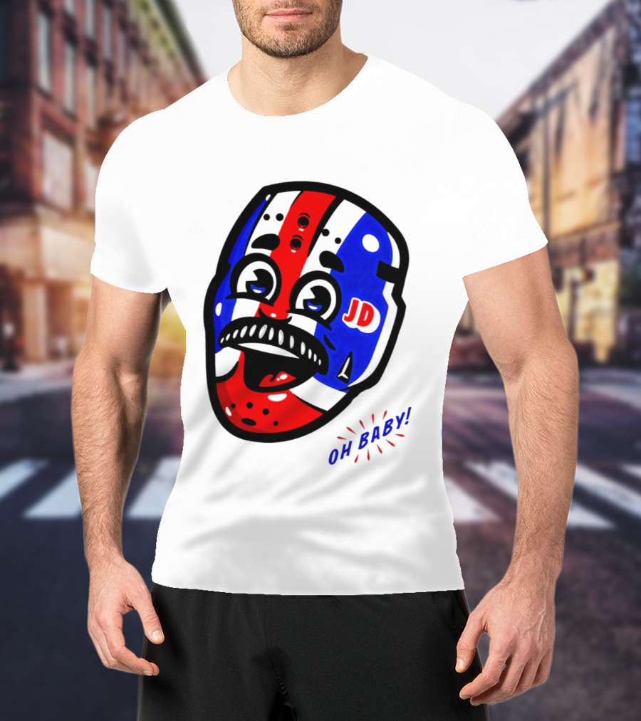 New York Rangers Goalie Mask JD Oh Baby Happy Friday T-Shirt