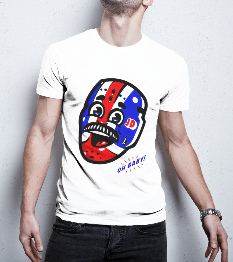 New York Rangers Goalie Mask JD Oh Baby Happy Friday T-Shirt