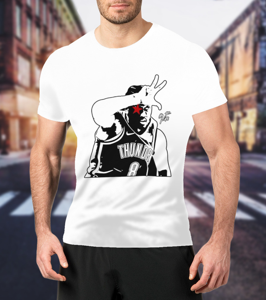 Jalen Williams JDub OKC Thunder NBA Three Point Celebration T-Shirt