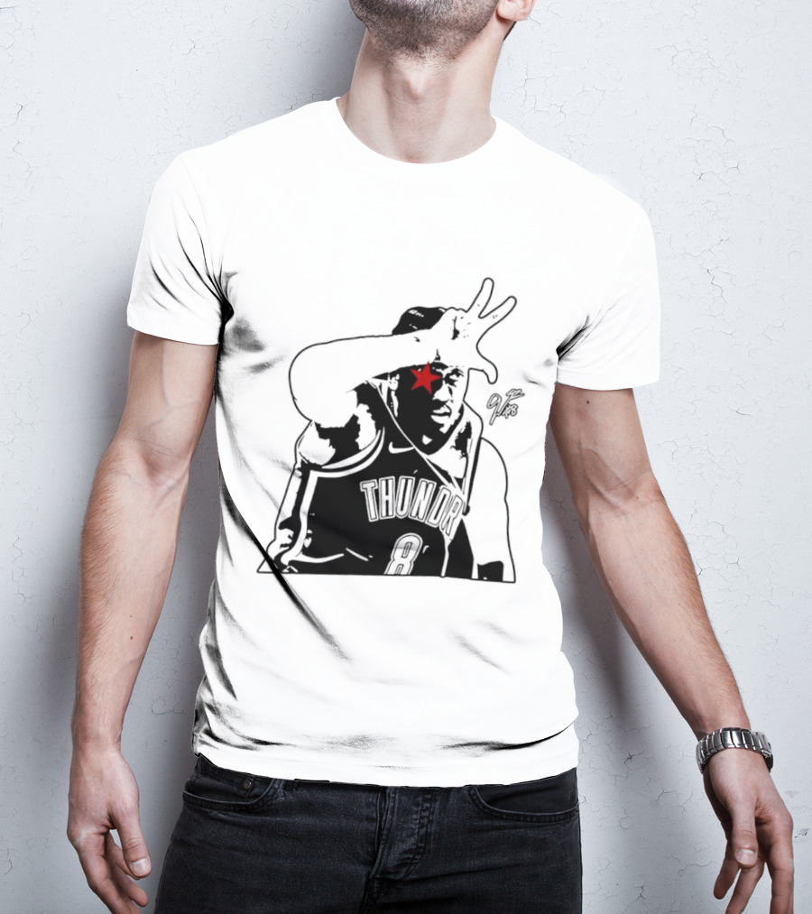 Jalen Williams JDub OKC Thunder NBA Three Point Celebration T-Shirt