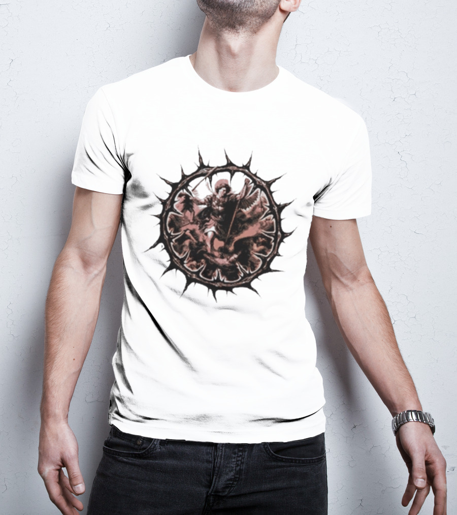 Guilt Trip Armour Of Angels 2026 AOA Embroidered Angelic Halo T-Shirt