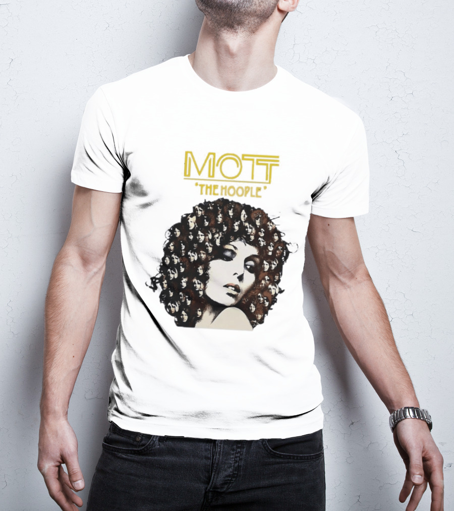 Mott The Hoople Iconic Hair Portrait With Faces T-Shirt